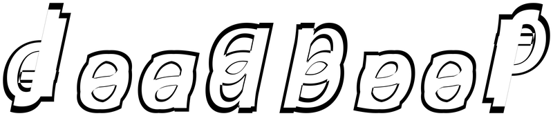Ambigram for deadbeef in Seguisbi
